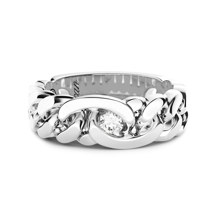 Bague en argent Zancan avec pierres naturelles.