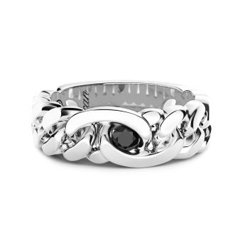 Anello in argento Zancan con pietre naturali.