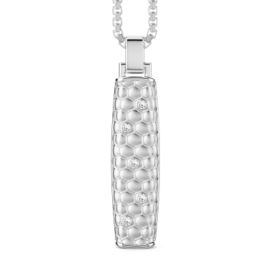 Collana Zancan in argento con pendente a stick.