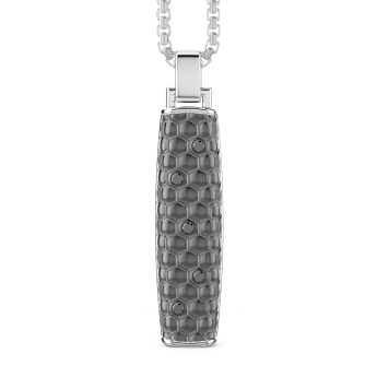 Collana Zancan in argento con pendente a stick.