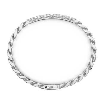Bracciale Zancan in argento con targa centrale. 2