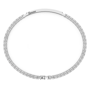 Bracciale Zancan in argento con pietre nere. 2