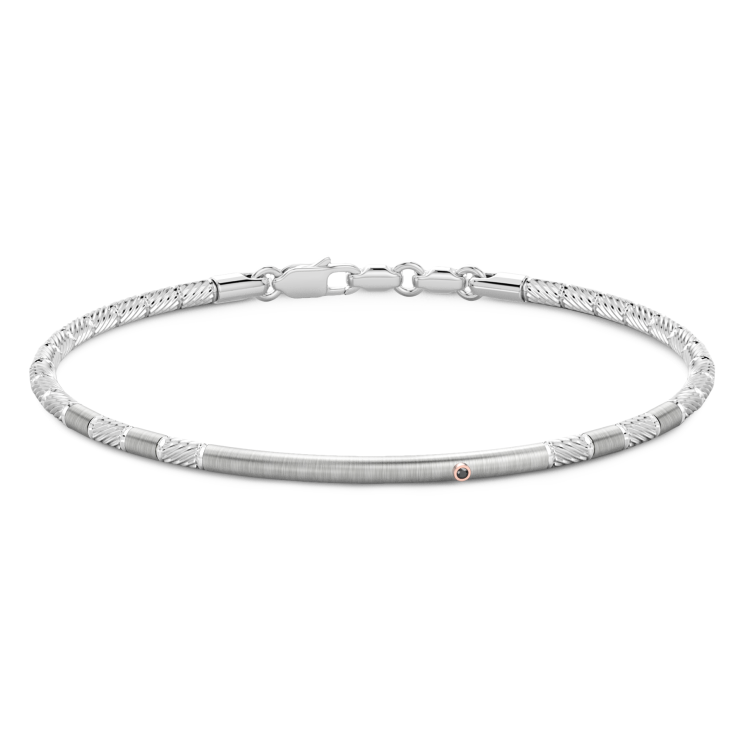 Bracciale Zancan semirigido in argento.