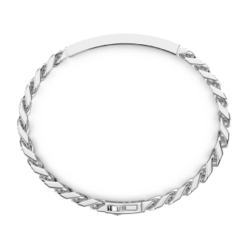 Bracciale Zancan a grumette in argento con targa. 2