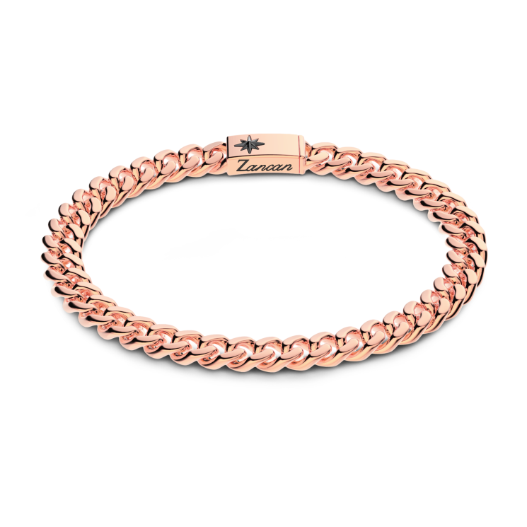 Zancan-Panzerkettenarmband aus Silber.