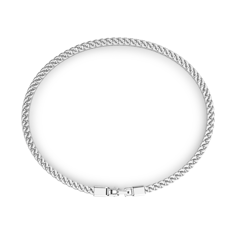 Bracciale solo maglia Zancan in argento.