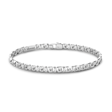 Zancan silver curb chain bracelet.