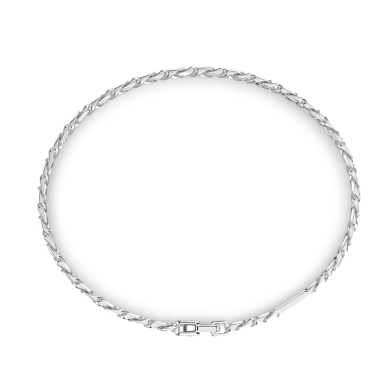Zancan silver curb chain bracelet.