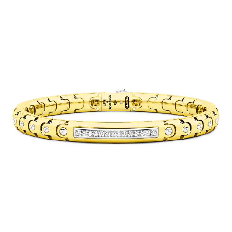 Bracciale Zancan in oro 18kt con diamanti.