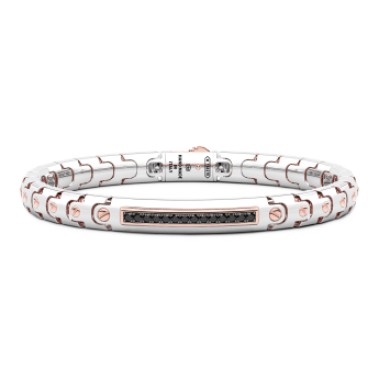 Bracciale Zancan in oro 18kt con diamanti neri.