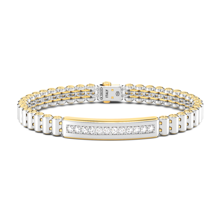 Bracelet Zancan en or 18 carats avec diamants.