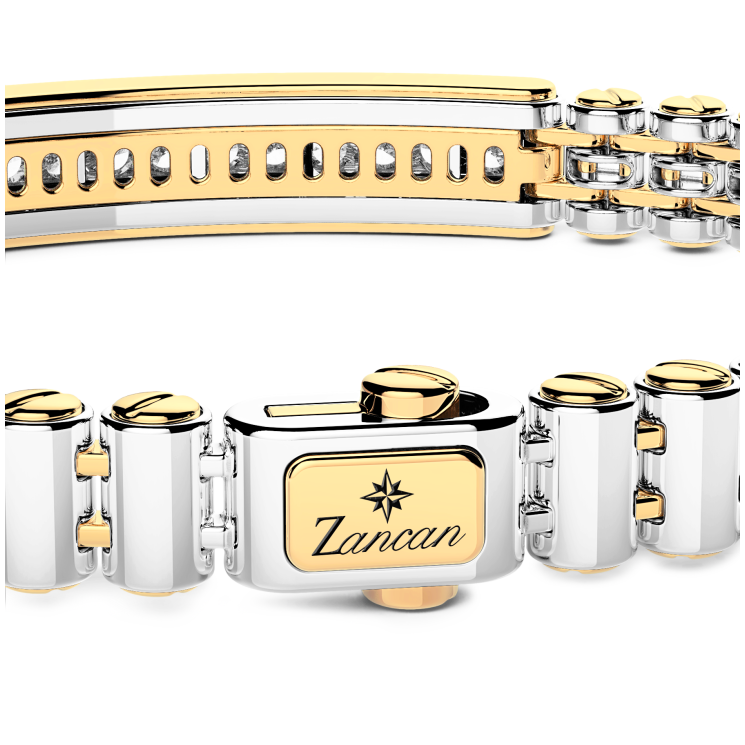 Bracelet Zancan en or 18 carats avec diamants.