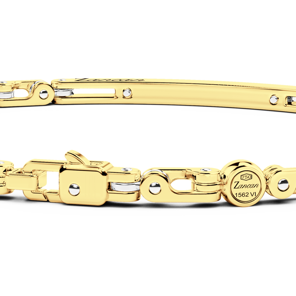 Bracelet Zancan en or 18 carats avec diamants.