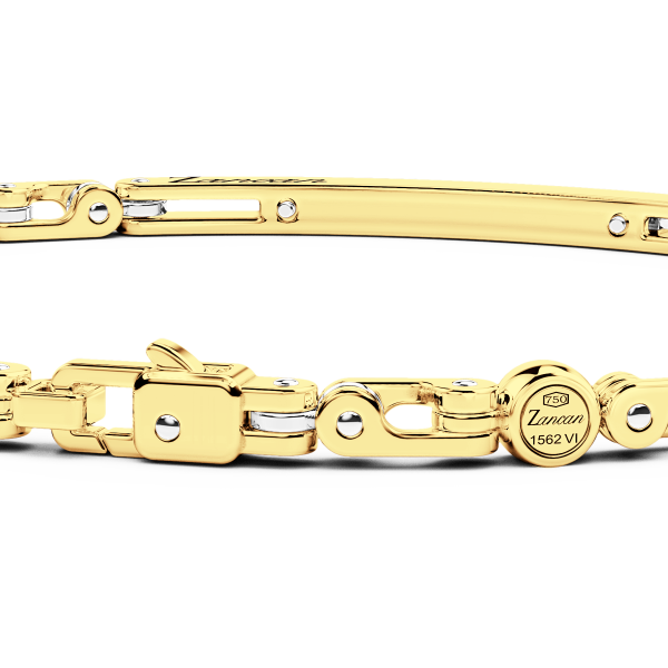Bracelet Zancan en or 18 carats avec diamants.
