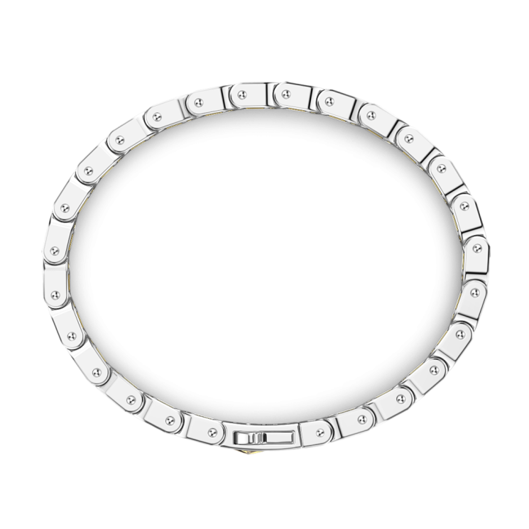 Zancan silver and rose gold men’s bracelet.