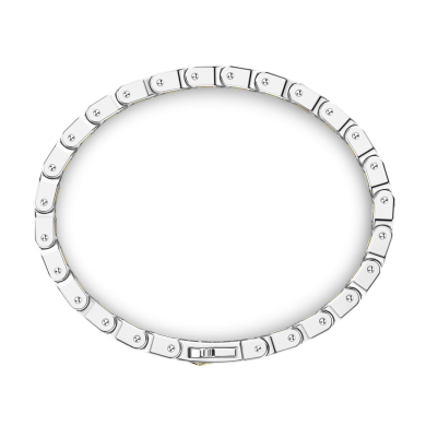 Zancan silver and rose gold men’s bracelet.