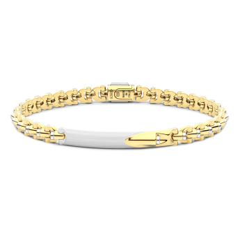 Bracciale Zancan in oro 18kt con targa centrale