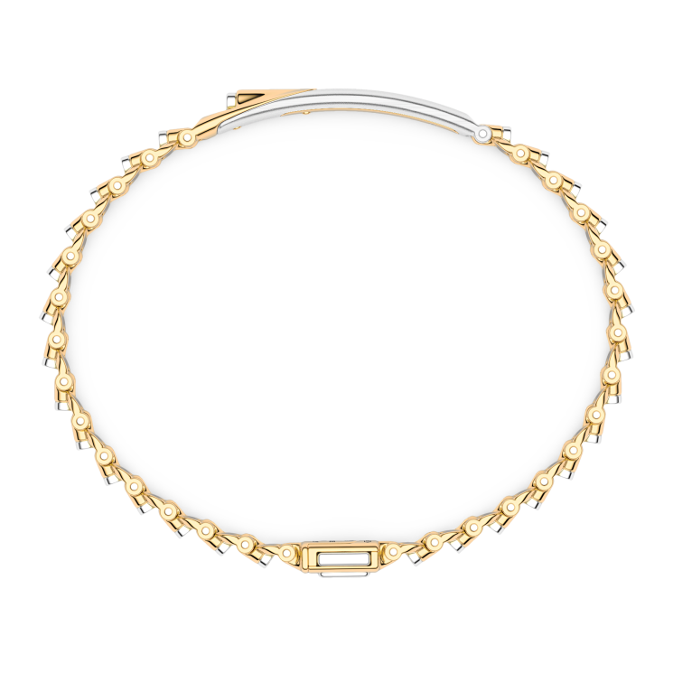 Bracciale Zancan in oro 18kt con targa centrale