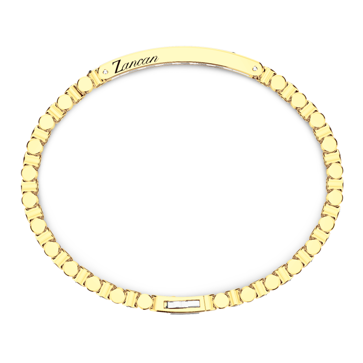 Bracelet Zancan en or 18 carats et diamants.