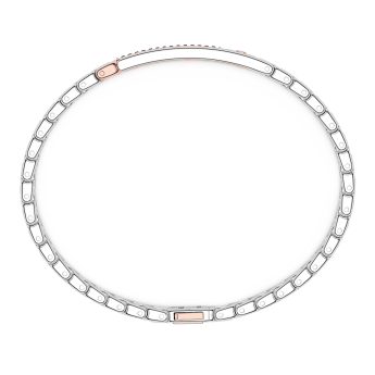 Bracelet Zancan en or 18 carats avec plaque et diamants noirs. 2