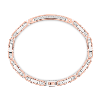 Bracelet Zancan en or 18 carats et diamants avec plaque centrale. 2