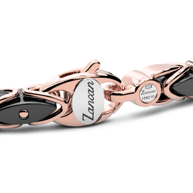 Bracciale Zancan in oro 18kt e ceramica nera.