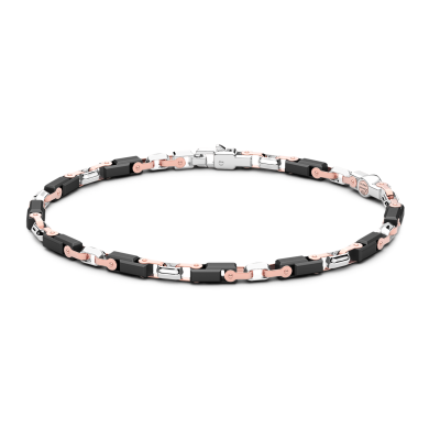 Bracciale Zancan in oro 18kt e ceramica nera.