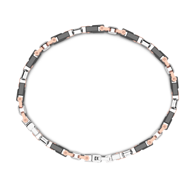 Bracciale Zancan in oro 18kt e ceramica nera.