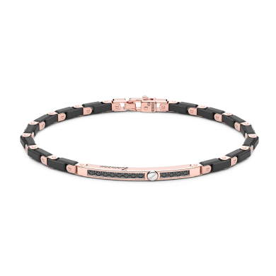 Bracciale Zancan in oro 18kt e ceramica nera.