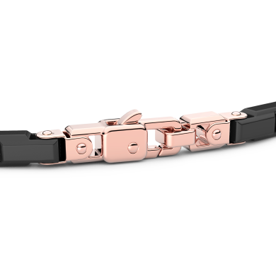 Bracciale Zancan in oro 18kt e ceramica nera.