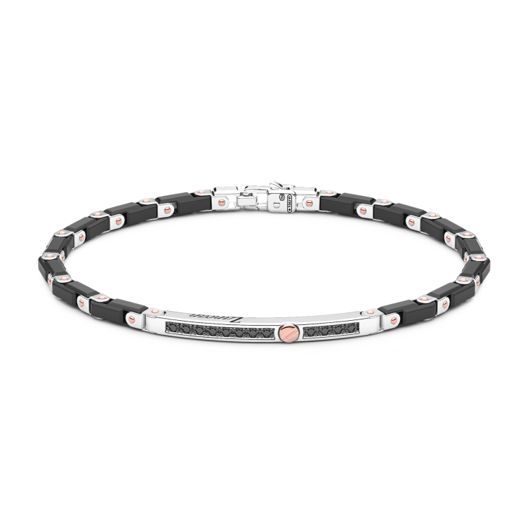 Bracciale Zancan in oro 18kt e ceramica nera.