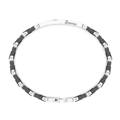 Bracciale Zancan in oro 18kt e ceramica nera.