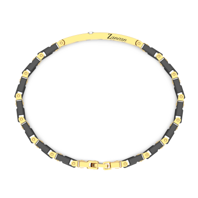 Bracciale Zancan in oro 18kt e ceramica nera.