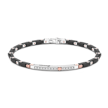 Bracciale Zancan in oro 18kt e ceramica nera.