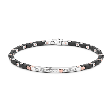 Bracciale Zancan in oro 18kt e ceramica nera.