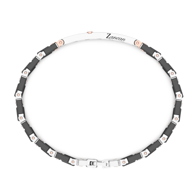 Bracciale Zancan in oro 18kt e ceramica nera.