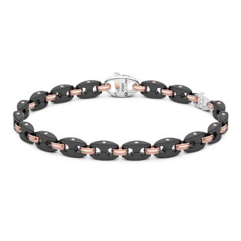 Bracciale Zancan in oro 18kt e ceramica nera.