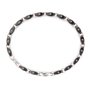 Bracciale Zancan in oro 18kt e ceramica nera. 2