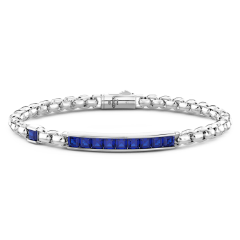 Bracciale Zancan in argento con targa centrale e pietre naturali. 2