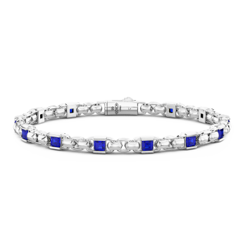 Bracciale Zancan in argento 925 con pietre naturali.