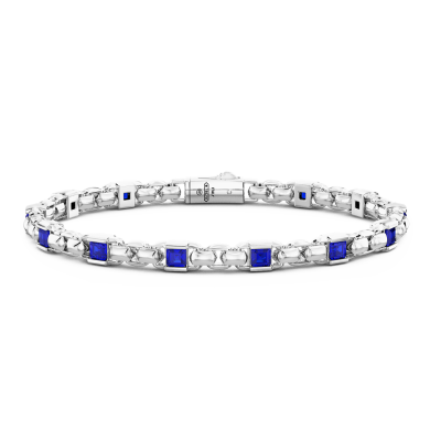 Bracciale Zancan in argento 925 con pietre naturali.