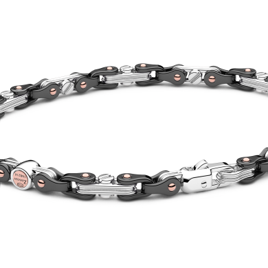 Bracciale Zancan in oro 18kt e ceramica nera.