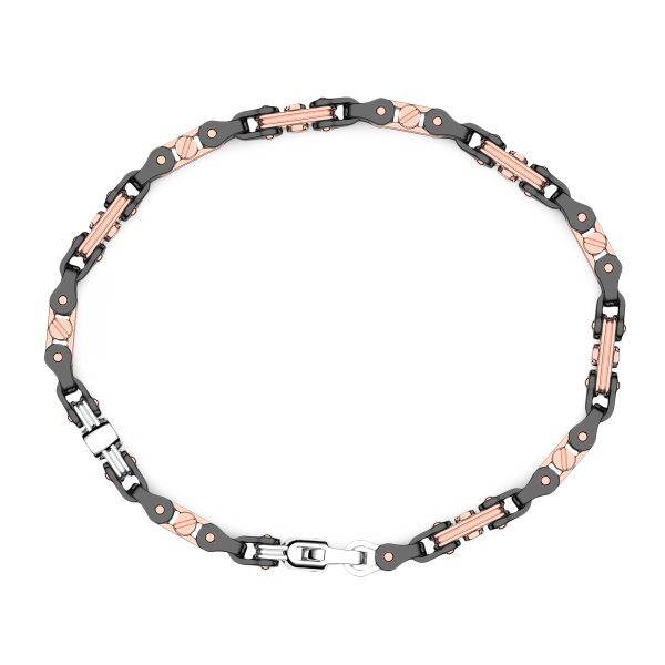 Bracciale Zancan in oro 18kt e ceramica nera.