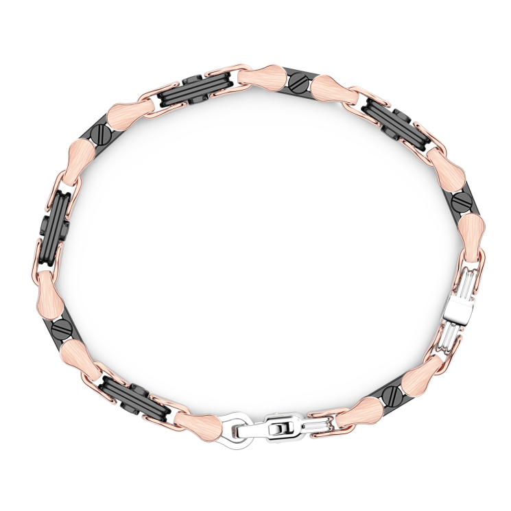 Bracciale Zancan in oro 18kt e ceramica nera.