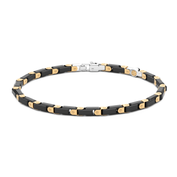 Bracciale Zancan in oro 18kt e ceramica nera.