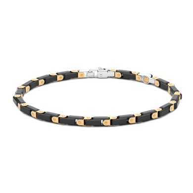 Bracciale Zancan in oro 18kt e ceramica nera.
