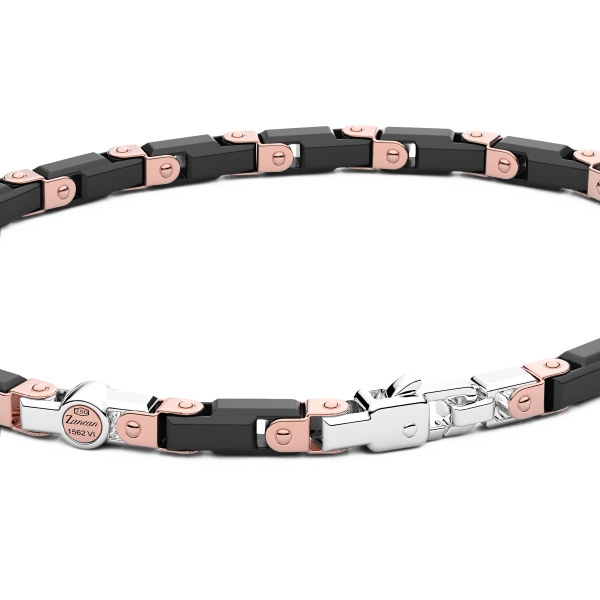 Bracciale Zancan in oro 18kt e ceramica nera.