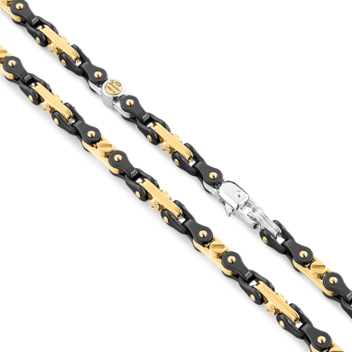 Collana Zancan in oro 18kt e ceramica nera.
