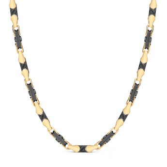 Collana Zancan in    oro 18kt e ceramica nera.