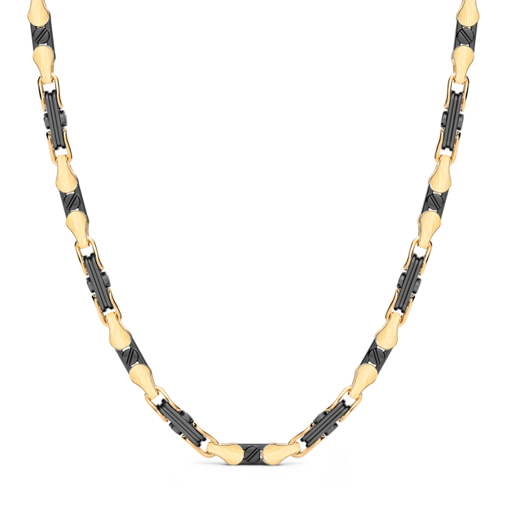 Collana Zancan in    oro 18kt e ceramica nera.